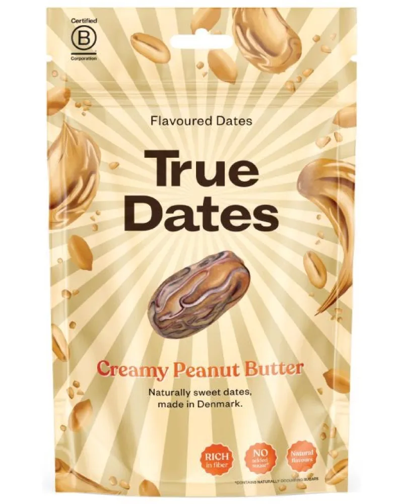 True Dates Flavored Dates Creamy Peanut Butter